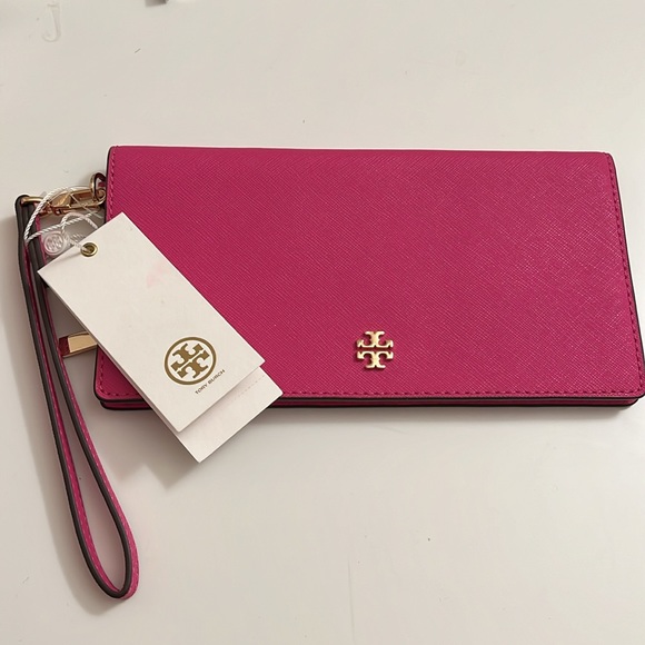 Tory Burch Pink Fuchsia Wallet Wristlet nwt - Picture 6 of 9